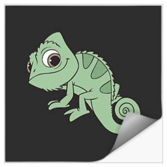 Discover Disney Tangled Pascal Cute Pose Left Chest Pocket Logo Stickers