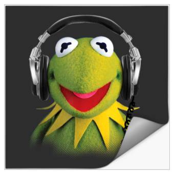 Discover Disney The Muppets K the frog Studio Session Headphones Stickers