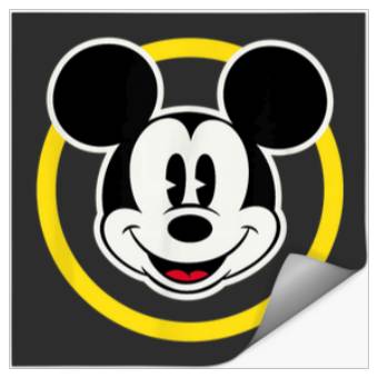 Discover Amazon Essentials Disney Smiling Mickey In Yello Stickers