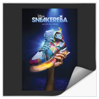 Discover Disney Sneakerella Lace Up And Dream Sneaker Poster Stickers