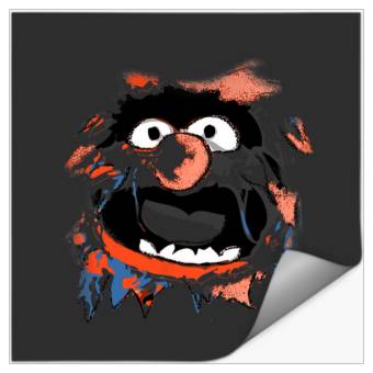 Discover Disney The Muppets Animal  Burst Through Big Face Stickers