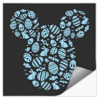 Discover Disney Mickey Mouse Blue Easter Stickers