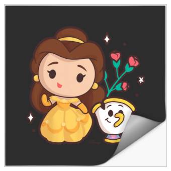 Discover Disney Princess - Belle and Chip Teacup Stickers