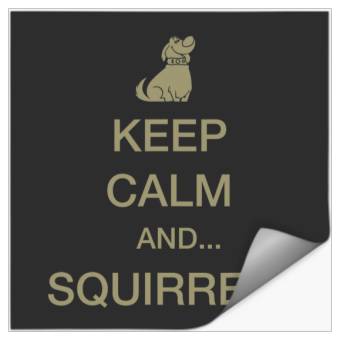 Discover Disney Pixar Up Keep Calm And… Squirrel!! Dug Stickers