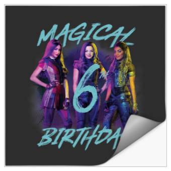 Discover Disney Descendants 3 Magical 6th Birthday Group Poster Stickers