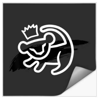 Discover Disney Lion King Simba Cave Painting Smear Graph Stickers