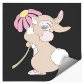 Discover Disney Bambi Cute Flirty Thumper Rabbit Big Chest Portrait Stickers