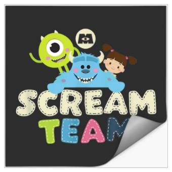 Discover Disney Pixar Monsters Inc Scream Team Adorable C Stickers