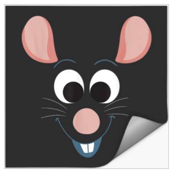 Discover Disney PIXAR Ratatouille Remy Character Face Stickers