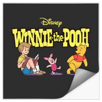 Discover Disney Winnie the Pooh Piglet & Christopher Robin with Logo Stickers