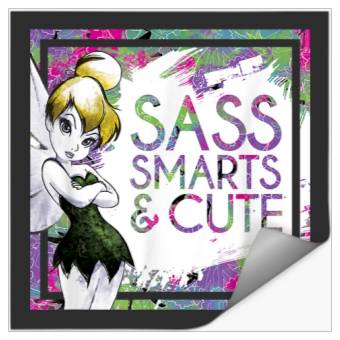 Discover Disney Peter Pan Tinkerbell Sass, Smart & Cute Tropical Stickers
