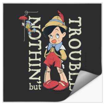 Discover Disney Pinocchio Nothin’ but Trouble Since 1940 Stickers