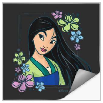 Discover Disney Princess Mulan Flowers Stickers