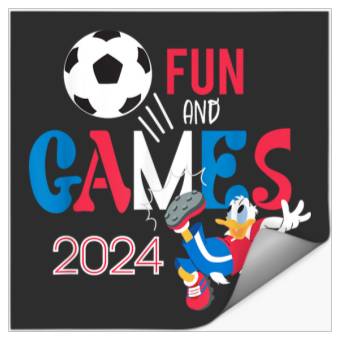 Discover Disneyss Donald Duck Sports Football Soccer Fun Games 2024 Stickers