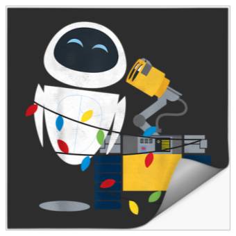 Discover Disney Pixar Wall-E Eve Christmas Light Wrap Graphic Stickers