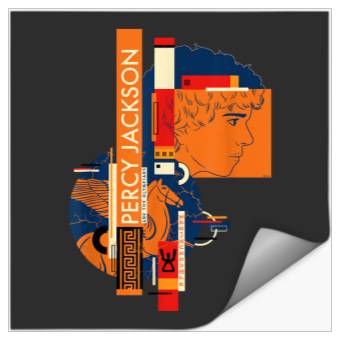 Discover Disney Percy Jackson and Pegasus Greek Vase Style Stickers