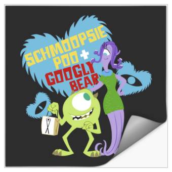 Discover Disney Pixar-Pixar Monsters Inc Mike Celia Valentines Day Love Valentines Stickers