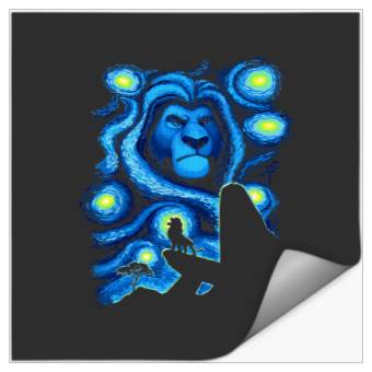 Discover Disney The Lion King Mufasa Starry Night Pride R Stickers