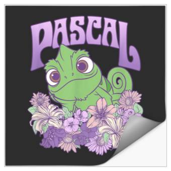 Discover Disney Tangled Cute Pascal Floral Pastel Big Che Stickers