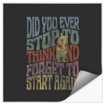 Discover Disney Winnie The Pooh Did You Ever Stop To Thin Stickers