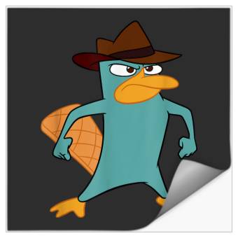 Discover Disneyss Phineas And Ferb Perry The Platypus Bravesss Stance Stickers