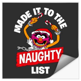 Discover Disney The Muppets Christmas Animal Made The Naughty List Stickers