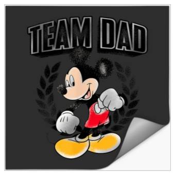 Discover Disney Team Dad Mickey Mouse Stickers