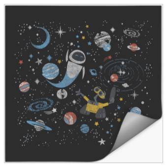 Discover Disney Wall-E & Eve In Space Stickers