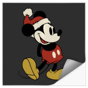 Discover Disney Classic Santa Mickey Mouse Stickers