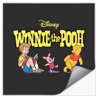 Discover Disney Winnie the Pooh Piglet & Christopher Robin with Logo Stickers