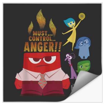 Discover Disneyss Pixars Inside Out Must Control Anger Vintages Stickers