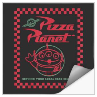 Discover Disney Toy Story Alien Pizza Planet Box Art Stickers