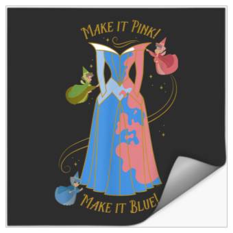 Discover Disneyss Princess Sleeping Beauty 65th Anniversary Pink Blue Stickers