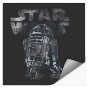 Discover Star Wars R2D2  Distressed C2 Disney Stickers