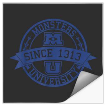 Discover Disney Monsters University Since 1313 Logo Stickers