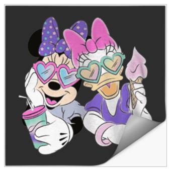 Discover Disney Minnie Mouse and Daisy Blue Small Stickers