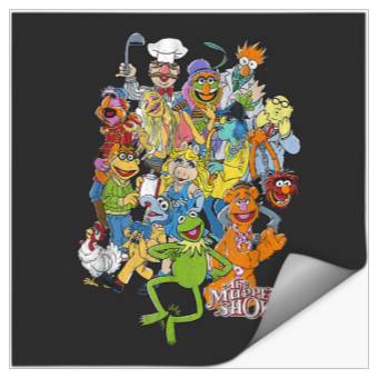 Discover Disney The Muppets Main Characters Distressed Group Shot Stickers