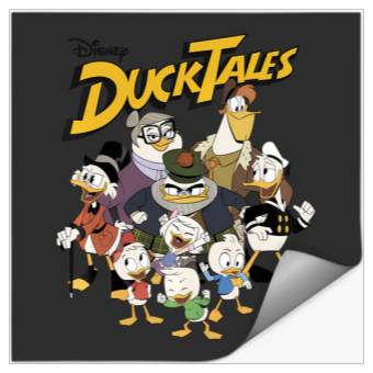 Discover Disney Ducktales Group Shot Logo Stickers