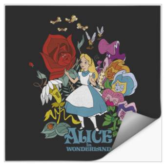Discover Disney Alice In Wonderland Walking Through The Flowers Stickers
