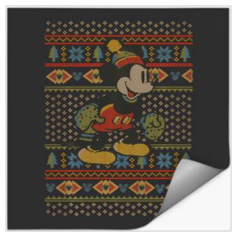 Discover Disney Mickey Mouse Christmas Sweater Style Stickers