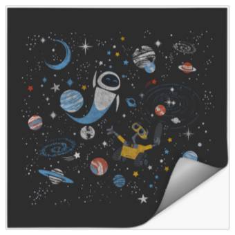 Discover Disney Pixar Wall-E Eve In Space Stickers