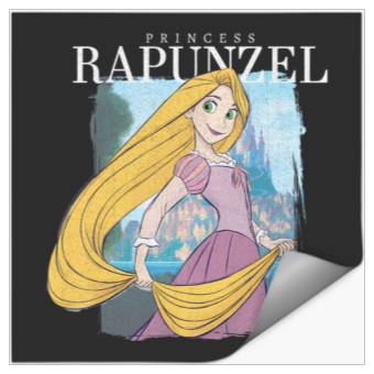 Discover Disney Tangled Princess Rapunzel Distressed Portrait Stickers