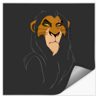 Discover Disney The Lion King Scar Large Face Stickers