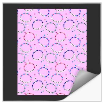 Discover Pink Eras Tour Bracelet Pattern Stickers