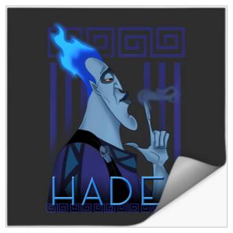 Discover Disney Hercules Hades Geometric Portrait Graphic Hoodie Stickers