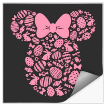 Discover Disney Minnie Mouse Pink Easter Stickers