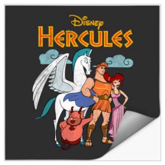 Discover Disney Hercules Classic Group Shot Vintage Stickers