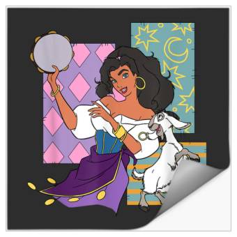 Discover Disneyss The Hunchback Of ND Esmeralda Dancing Logo Stickers