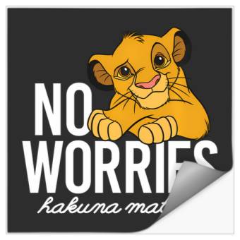 Discover Disney Lion King Classic No Worries Simba Stickers