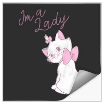 Discover Disney The Aristocats Marie I'M A Lady Text Stickers